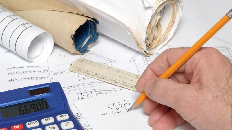 a Roofing calculator helps a roofer accurately estimate materials.