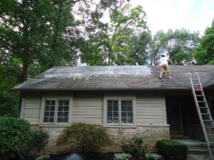 how to clean a roof