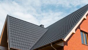 Dark gray metal roof