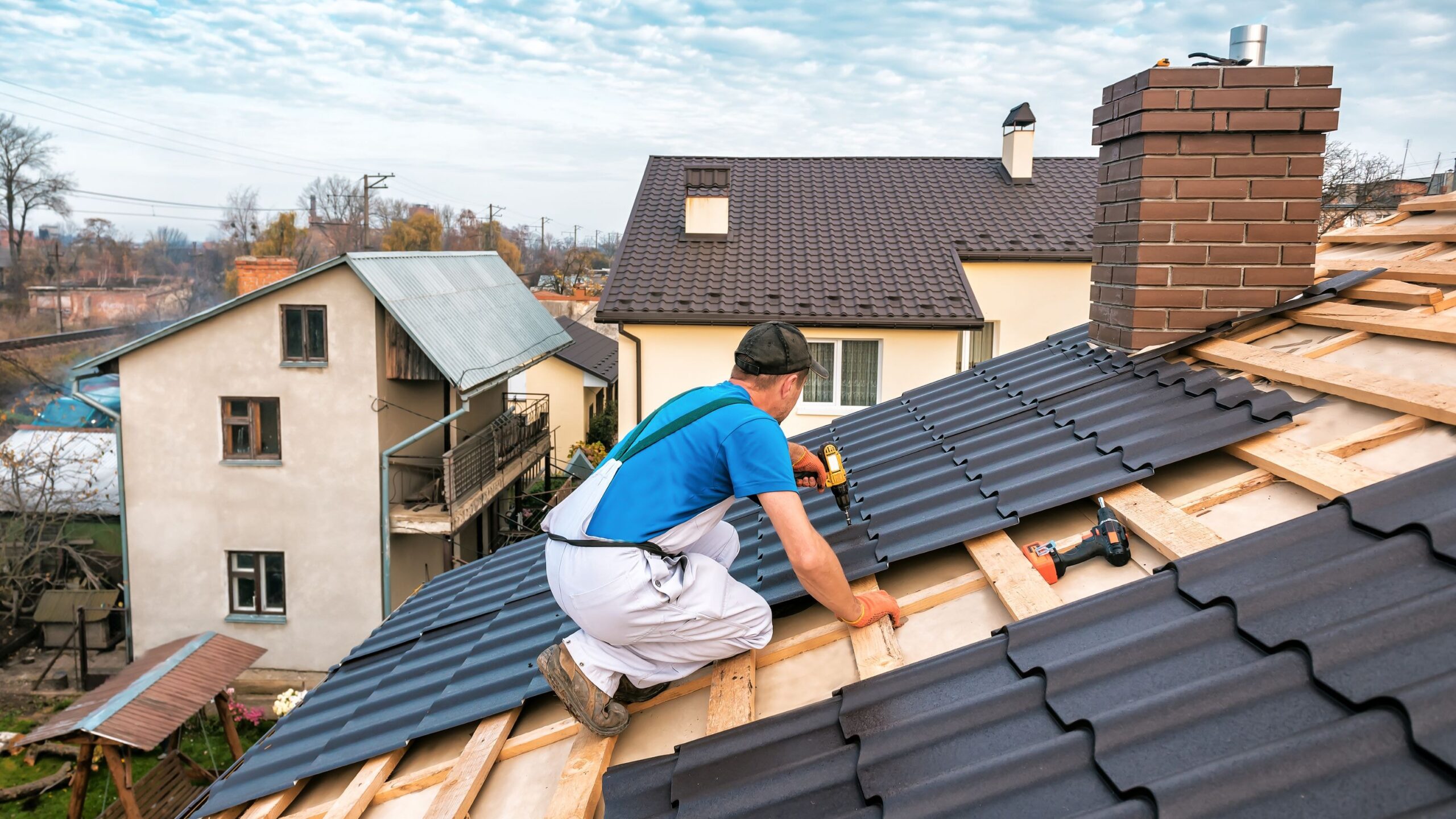 Installing roof panels