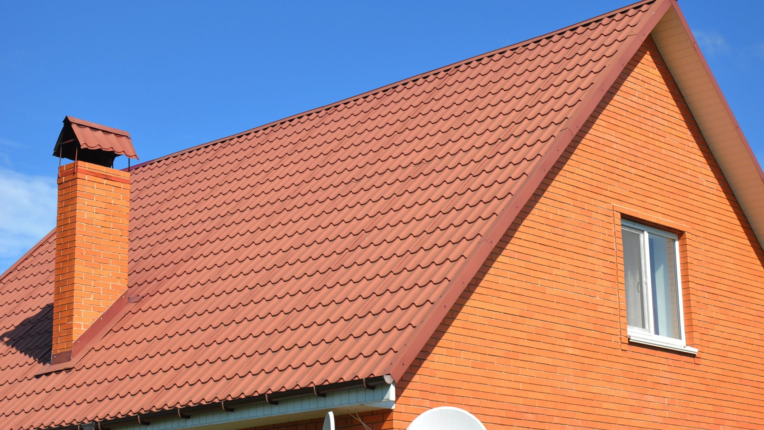 Terracotta metal roof