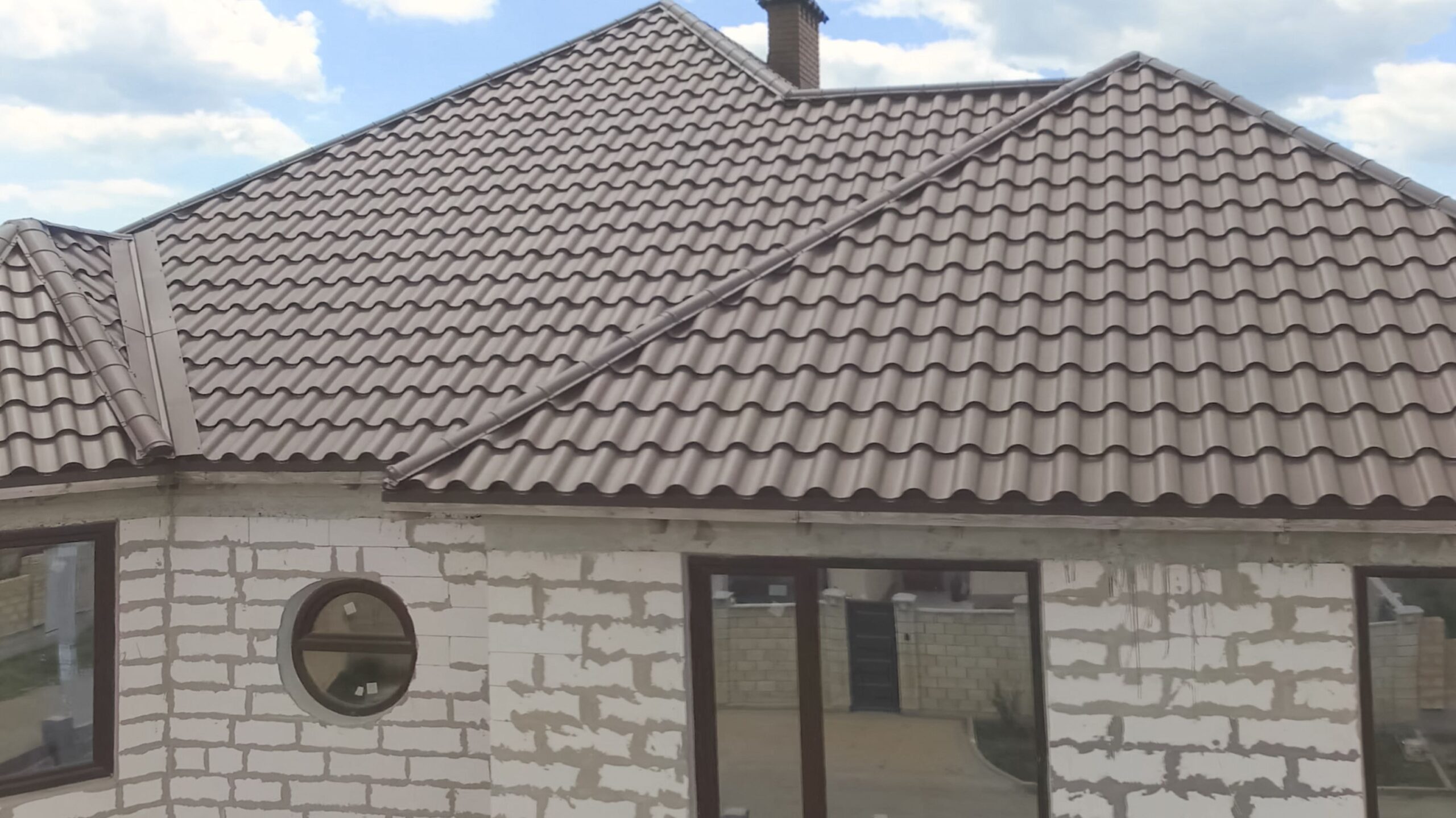 Traditional looking metal roof